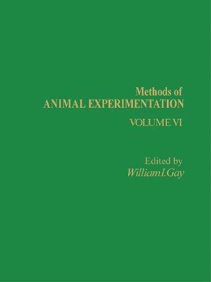 cover image of Methods of Animal Experimentation, Volume 6